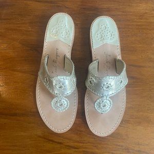 JACK ROGERS | Brand new Jack's Flat Sandal | Platinum | Size 10